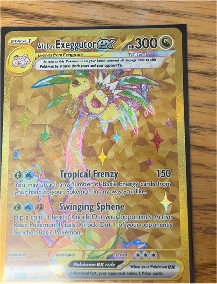 2024 Pokemon Scarlet & Violet Surging Sparks #248/191 Alolan Exeggutor ex — front