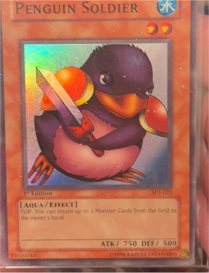 Yu-Gi-Oh! 1st Edition Penguin Soldier SDJ-022 — front