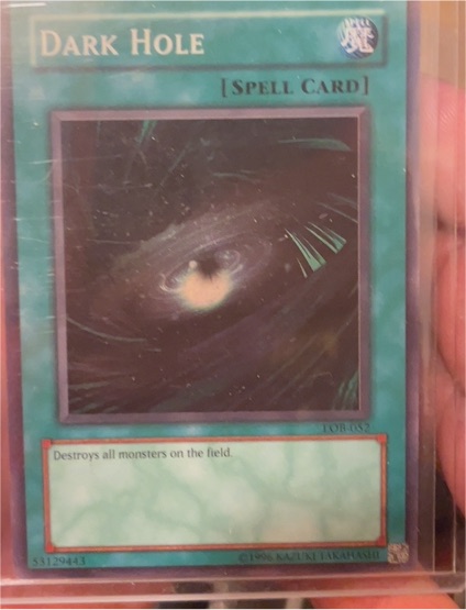 Yu-Gi-Oh! LOB-052 Dark Hole — front