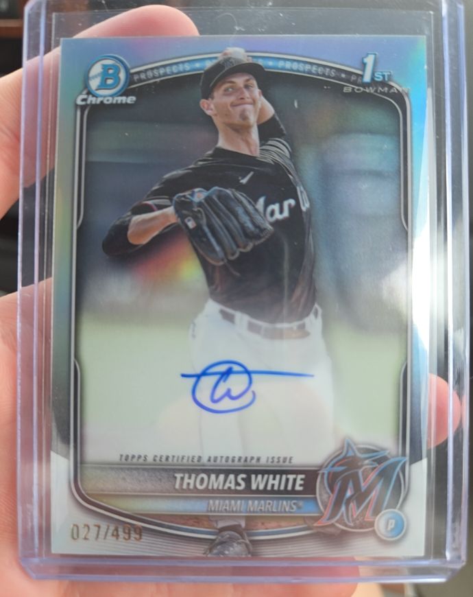 2025 Bowman Chrome #BCP-69 Thomas White — front