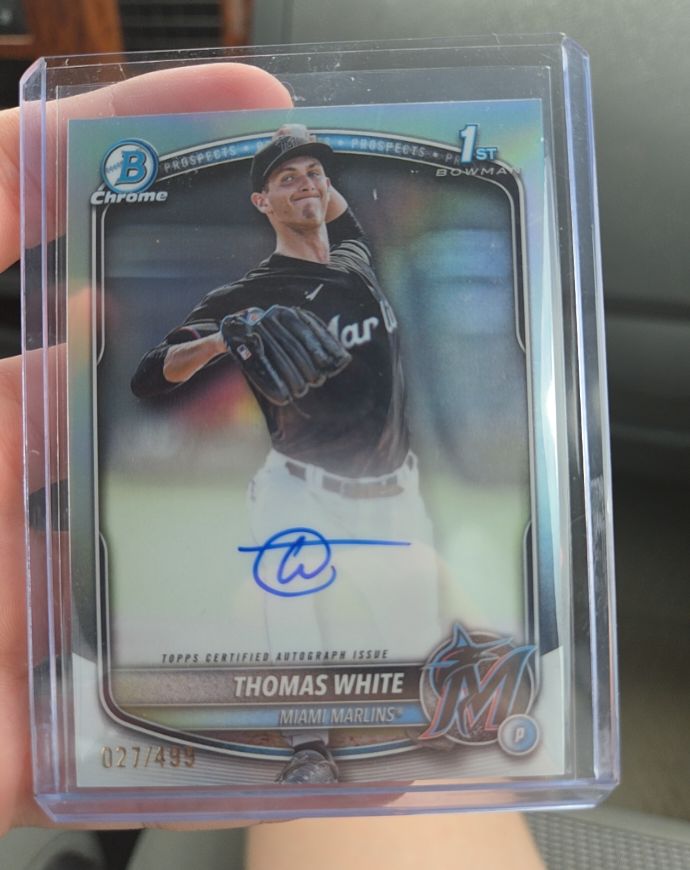 2025 Bowman Chrome #CPA-TW Thomas White — front