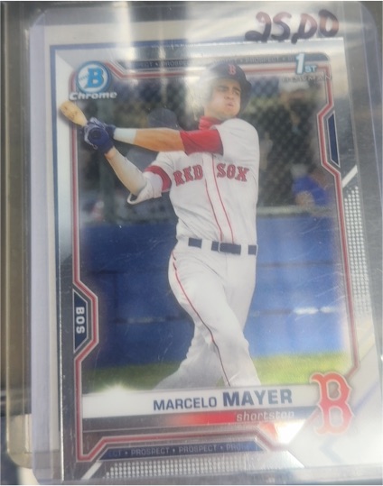 2021 Bowman Chrome Draft #BDC-174 Marcelo Mayer — front