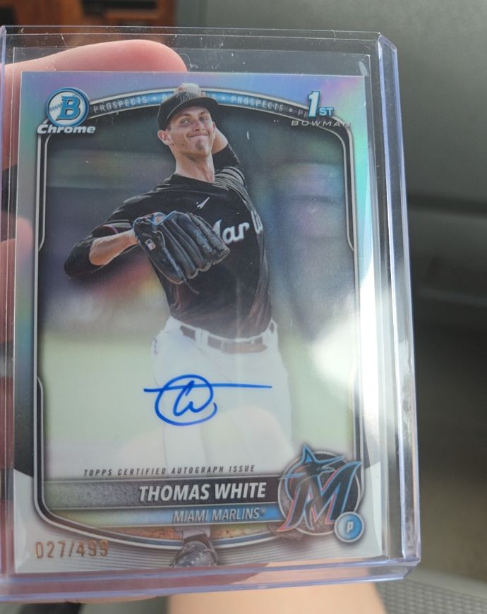 2025 Bowman Chrome #BCP-69 Thomas White — front