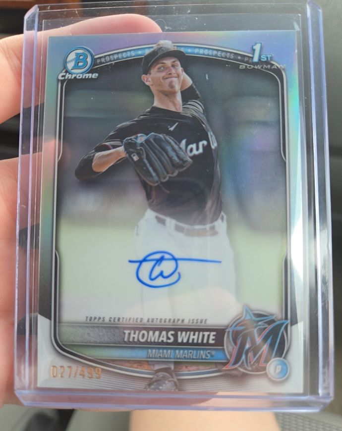 2025 Bowman Chrome #CPA-TW Thomas White — front