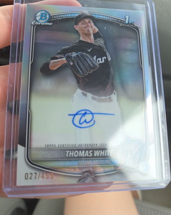 2025 Bowman Chrome #CPA-TW Thomas White — front