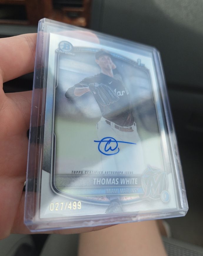 2025 Bowman Chrome #CPA-TW Thomas White — front