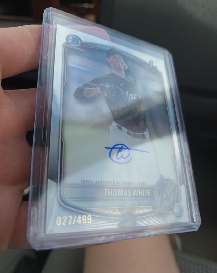 2025 Bowman Chrome #CPA-TW Thomas White — front