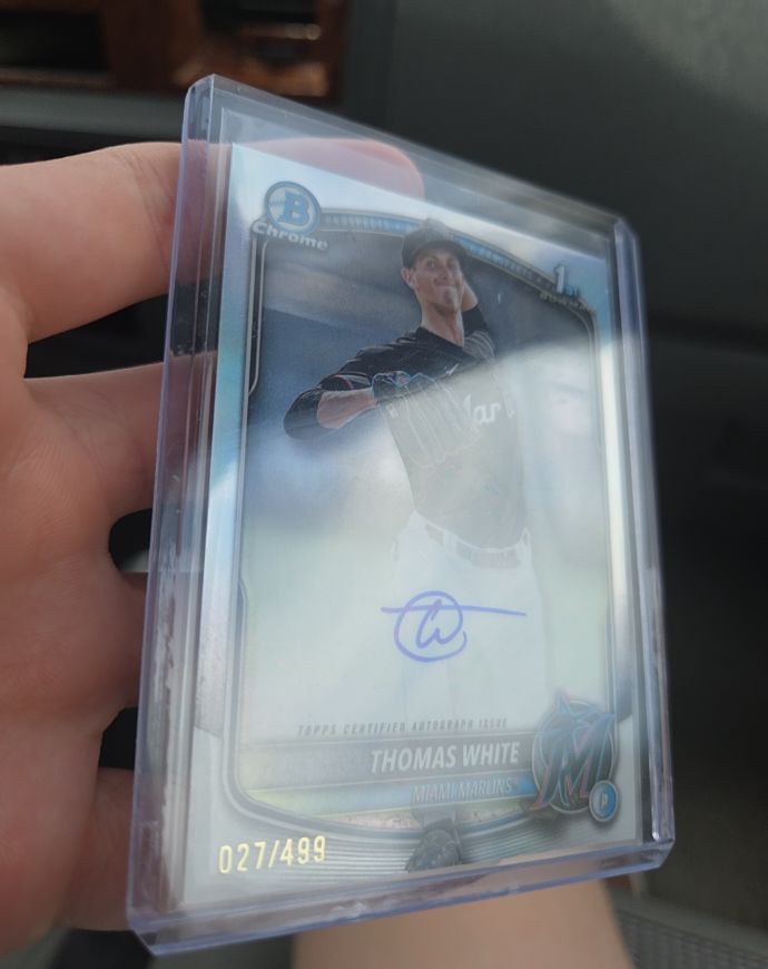 2025 Bowman Chrome #CPA-TW Thomas White — front