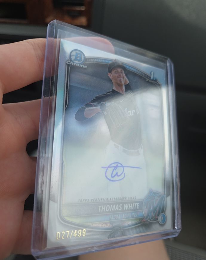 2025 Bowman Chrome #CPA-TW Thomas White — front