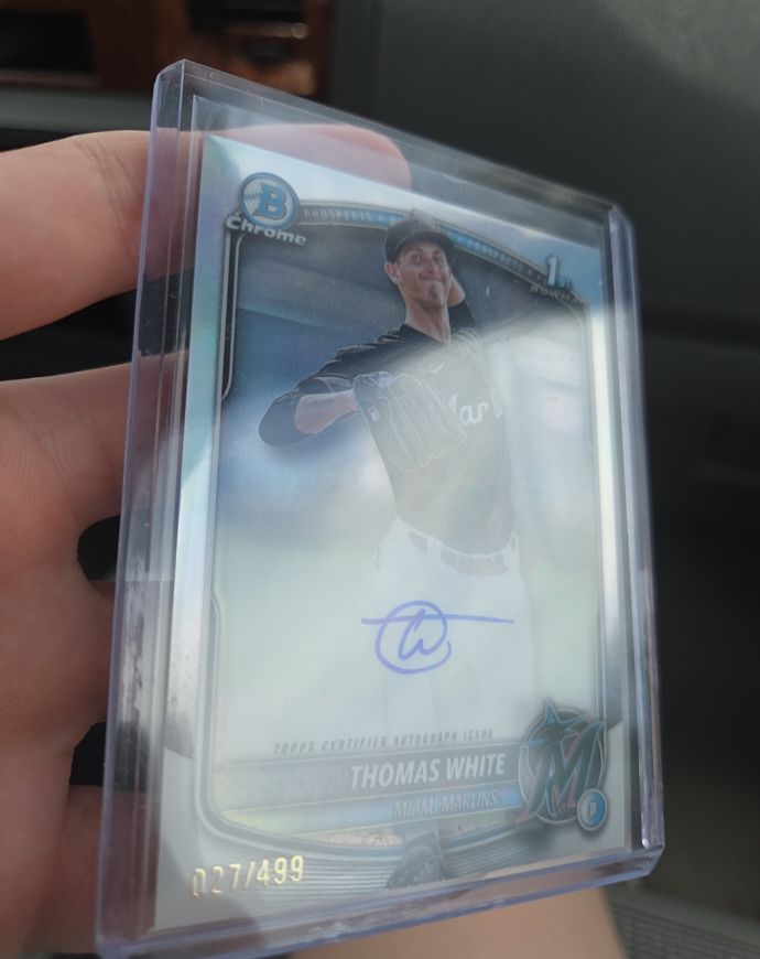 2025 Bowman Chrome Prospect Autographs #CPA-TW Thomas White — front
