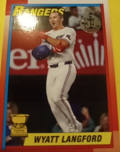 2025 Topps Series 2 1990 Topps #90B2-35 Wyatt Langford — front