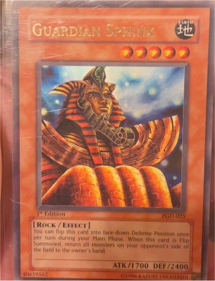 1996 Yu-Gi-Oh! #PGD-025 Guardian Sphinx — front