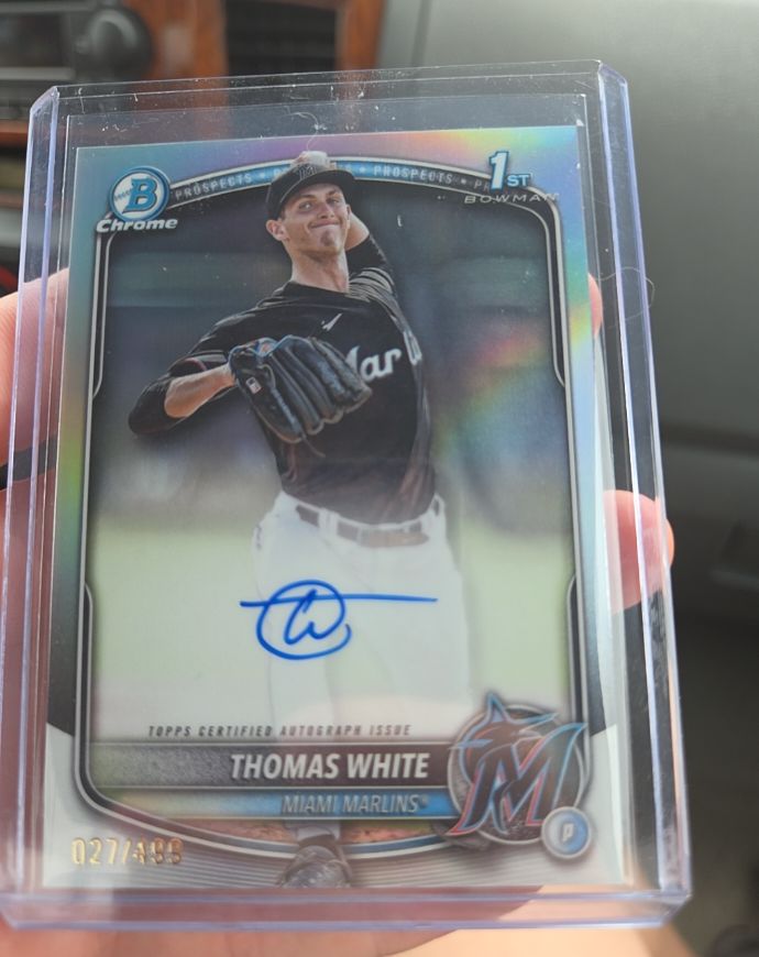2025 Bowman Chrome #CPA-TW Thomas White — front