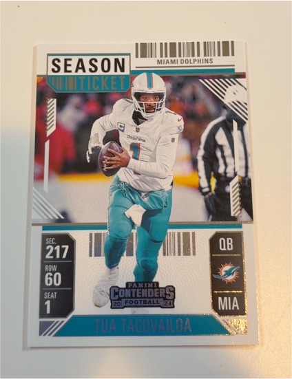 2024 Panini Contenders Season Ticket #61 Tua Tagovailoa — front