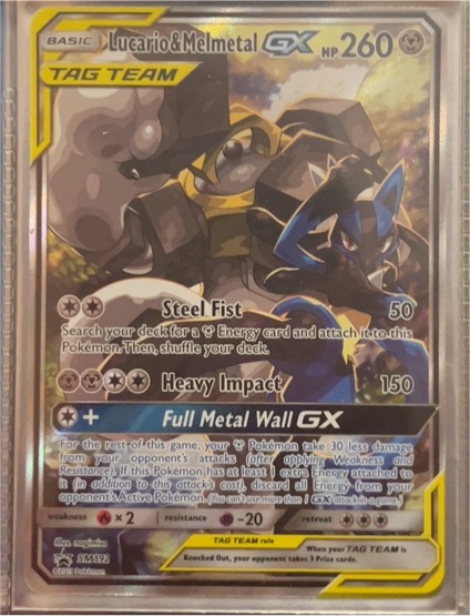2019 Pokémon SM192 Lucario & Melmetal GX — front