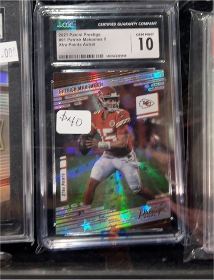 2021 Panini Prestige #9 Patrick Mahomes II Xtra Points Astral — front