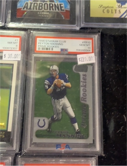 1998 Topps Stadium Club Prime Rookies #PR10 Peyton Manning — front