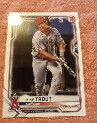 2021 Bowman #17 Mike Trout — front