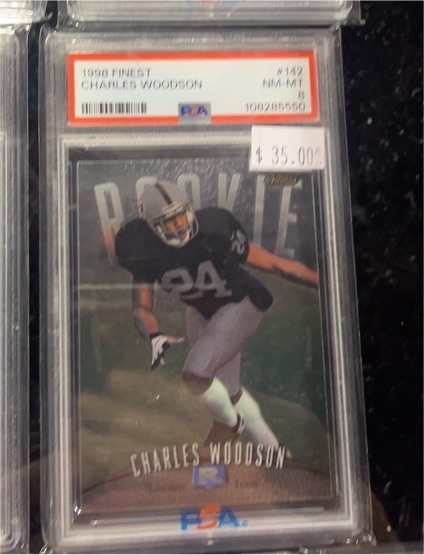 1998 Topps Finest #142 Charles Woodson Rookie — front