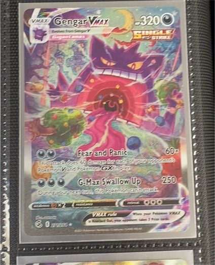 2021 Pokémon Fusion Strike #271 Gengar VMAX — front