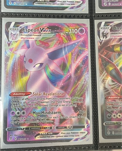 2021 Pokémon Evolving Skies #065/203 Espeon VMAX — front