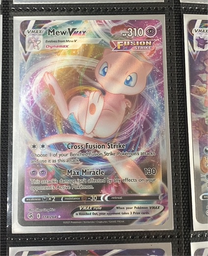 2021 Pokemon TCG Fusion Strike #114 Mew VMAX — front