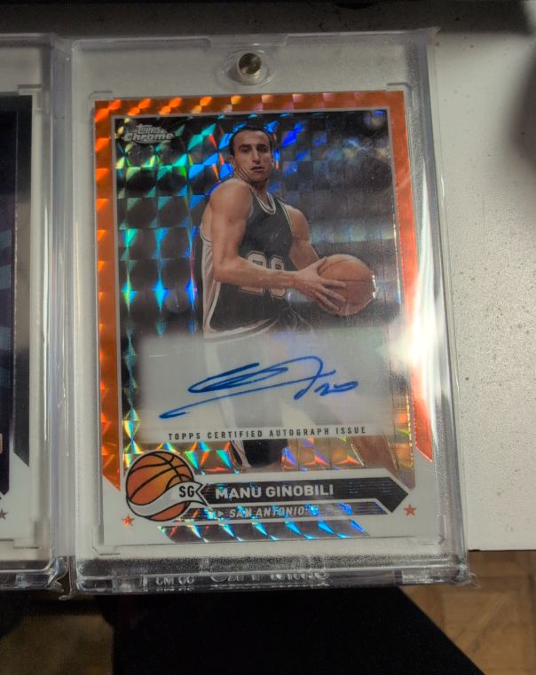 2003 Topps Chrome #SGC Manu Ginobili — front