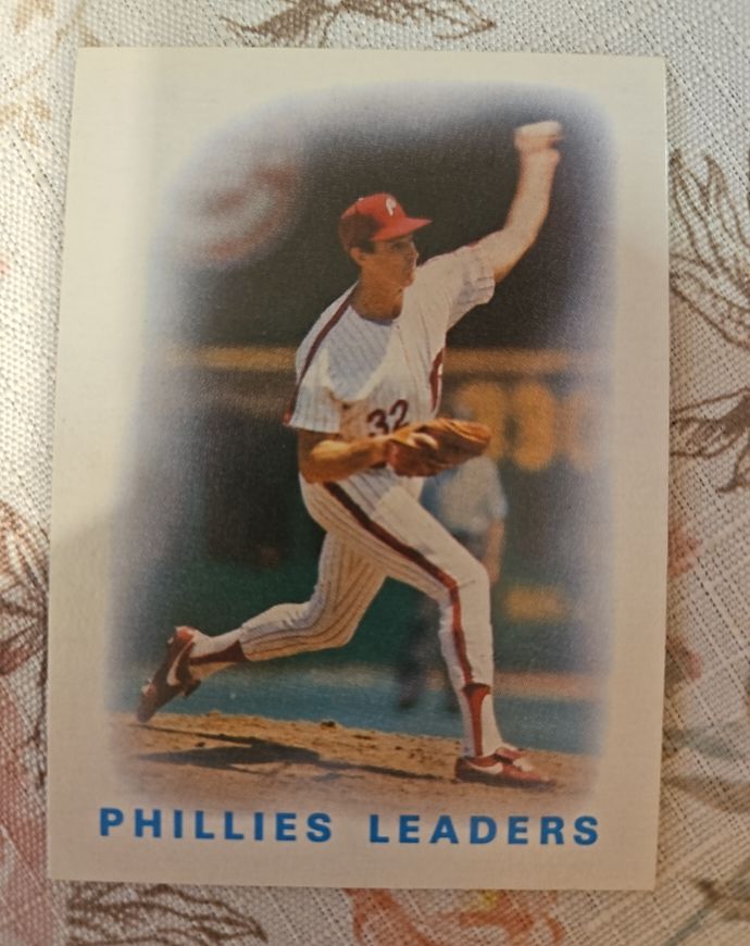1986 Topps #246 Steve Carlton Phillies Leaders — front