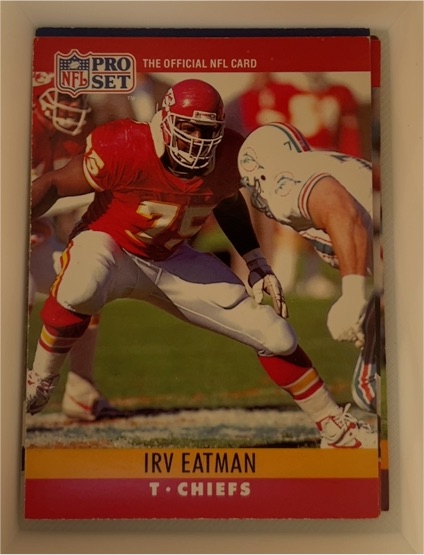 1990 Pro Set #142 Irv Eatman — front