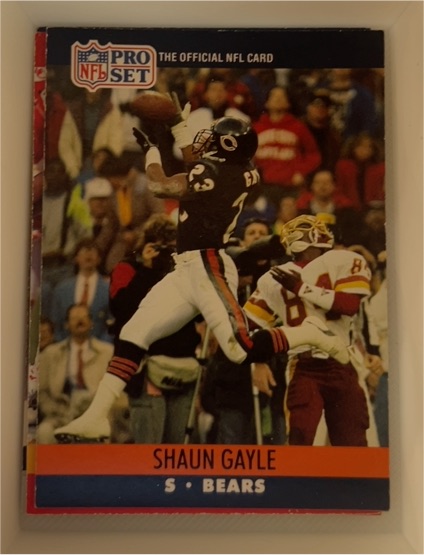 1990 Pro Set #450 Shaun Gayle — front