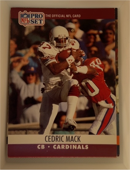 1990 Pro Set #616 Cedric Mack — front