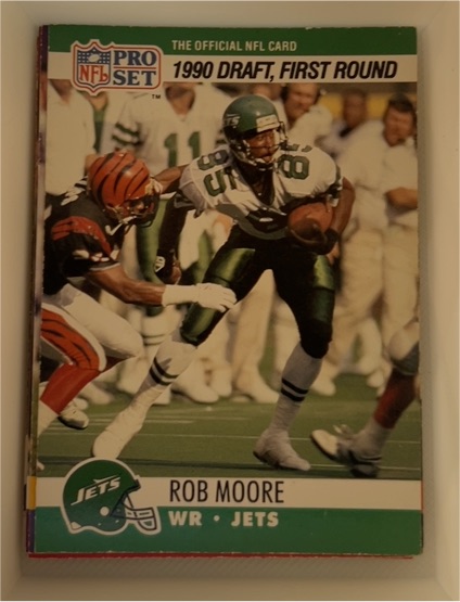 1990 Pro Set #694 Rob Moore — front