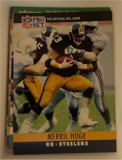 1990 Pro Set #268 Merril Hoge — front