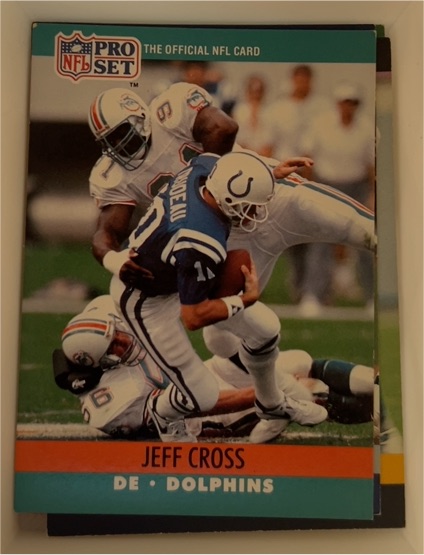 1990 Pro Set #557 Jeff Cross — front