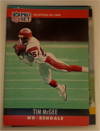 1990 Pro Set #64 Tim McGee — front
