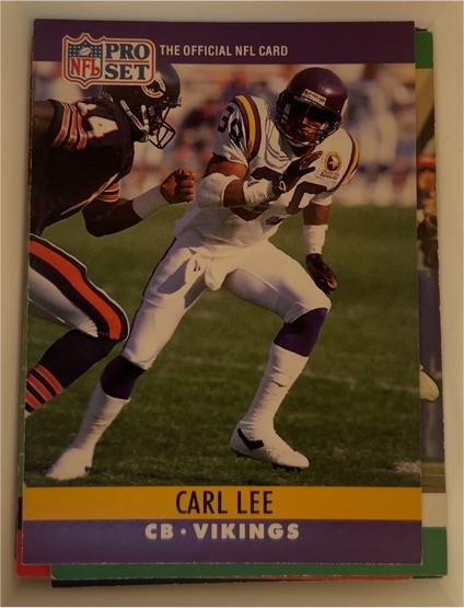 1990 Pro Set #190 Carl Lee — front