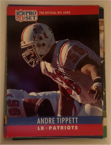 1990 Pro Set #208 Andre Tippett — front