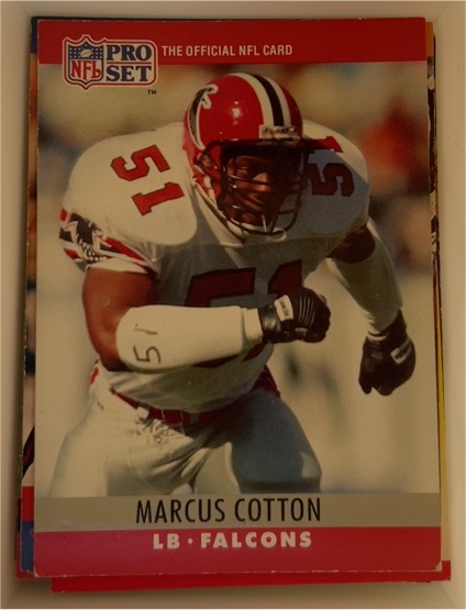 1990 Pro Set #33 Marcus Cotton — front