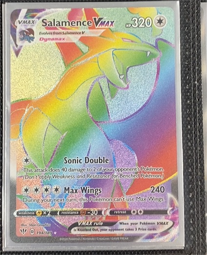 2020 Pokémon Darkness Ablaze #194 Salamence VMAX — front