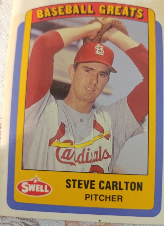 1990 Swell Baseball Greats #110 Steve Carlton — front