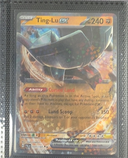 2023 Pokémon TCG Paldea Evolved #127 Ting-Lu EX — front
