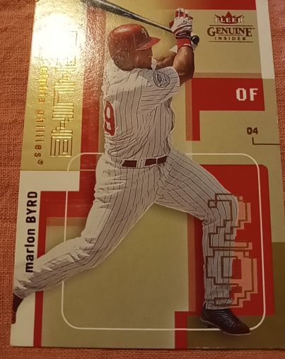 2004 Fleer Genuine Insider #63 Marlon Byrd — front