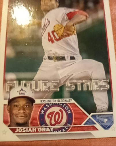 2023 Topps Series 1 #149 Josiah Gray Future Stars Washington Nationals — front