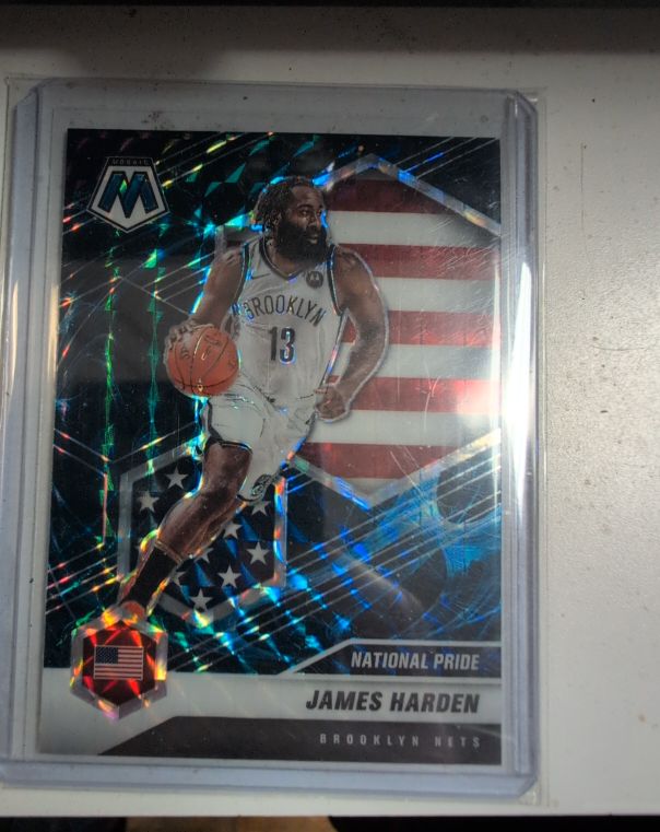 2020-21 Panini Mosaic #256 James Harden — front
