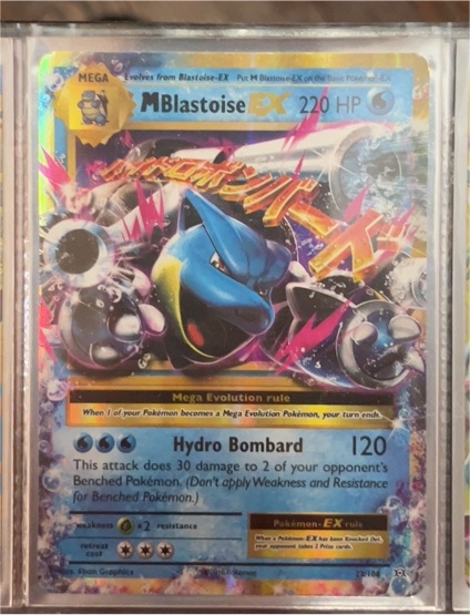 2016 Pokemon Evolutions #22 M Blastoise EX — front