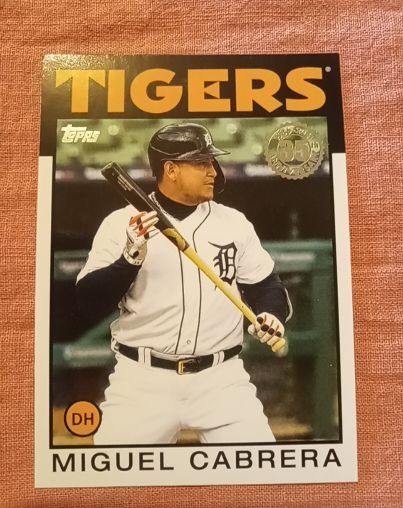 2021 Topps 1986 Topps Baseball 35th Anniversary #86B-26 Miguel Cabrera — front