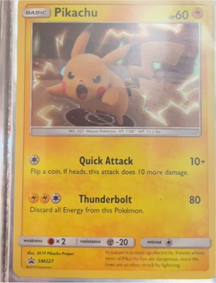 2019 Pokémon SM227 Pikachu — front