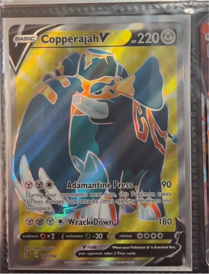 2021 Pokémon Rebel Clash #187 Copperajah V — front