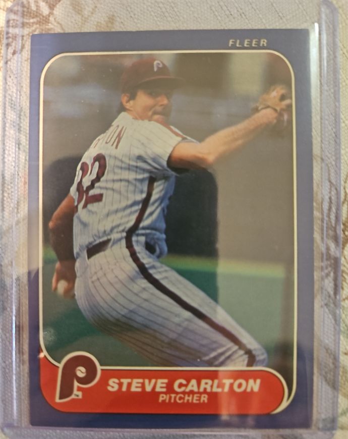 1986 Fleer #435 Steve Carlton — front