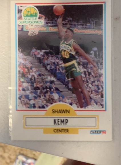 1990-91 Fleer #178 Shawn Kemp — front